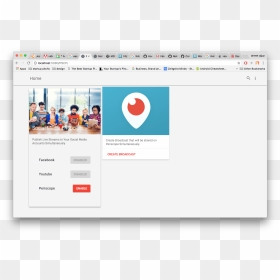 Authenticate For Periscope Producer Api - Live Television, HD Png Download - facebook live icon png