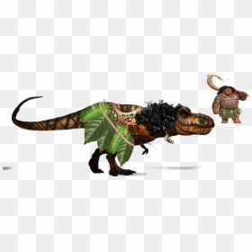 Maui As A Dinosaur - Dinosaur, HD Png Download - maui moana png