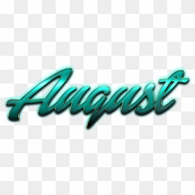 August Name Logo Png - Graphic Design, Transparent Png - august png
