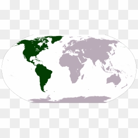Mapa De Ubicación Del Continente Americano - Western And Eastern Worlds, HD Png Download - ubicacion png