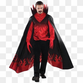 Adult Diablo Devil Costume - Satan Costume, HD Png Download - halloween costume png