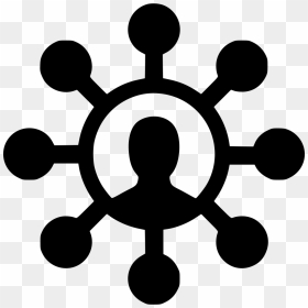 User Connection Nodes Links Social Person - Customer Centric Icon Png, Transparent Png - person symbol png
