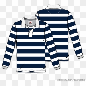Mens Rugby Shirt Vector Template - Rugby Shirt Flat Sketch, HD Png Download - t shirt vector png