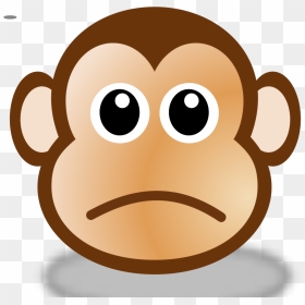 Sad Monkey Face 3 Svg Clip Arts - Chko Broumovsko, HD Png Download - smiley face .png