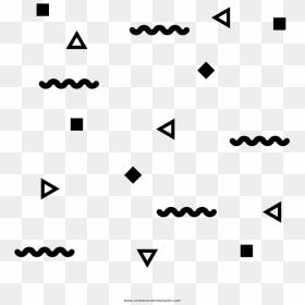 Confetti Coloring Page Ultra Pages - Confetti Png Black And White, Transparent Png - white confetti png