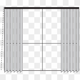 Teds Discount Vertical Peoria - Vertical Blinds Drawing, HD Png Download - window blinds png