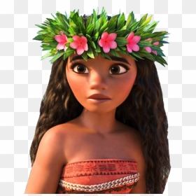#moana #disney #flowercrown #ponlynesian #hawaiian - Moana Disney Princess, HD Png Download - moana png transparent