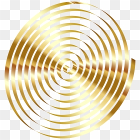 Gold 3d Spiral No Background - 3d Circle Gold Png, Transparent Png - gold swirl png