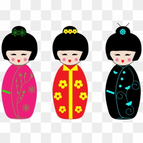 Japanese Dolls Clipart, HD Png Download - dolls png
