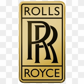 Rolls Royce Motor Cars Goldlogo - Rolls Royce Gold Logo, HD Png Download - rolls royce logo png