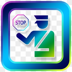 Border Control Icon, HD Png Download - stop icon png