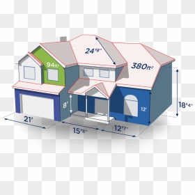 Transparent House Roof Png - House Measurements, Png Download - house roof png
