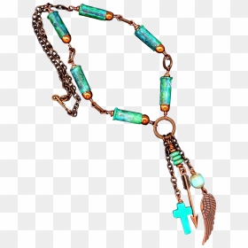 Verdigris Patina Bullet Shell Necklace With Copper - Bead, HD Png Download - bullet shell png