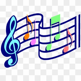 Color Music Note Clipart, HD Png Download - music notes vector png