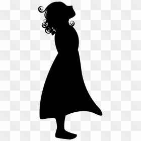 Little Girl Girl Child - Little Girl Silhouette Png, Transparent Png - black shadow png