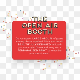 The Open Air Booth - Graphic Design, HD Png Download - photo heart booth png