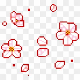 #blossom #flower #flowers #pixel #tumblr - Flower Pixel Art Cherry Blossom, HD Png Download - pixel png tumblr