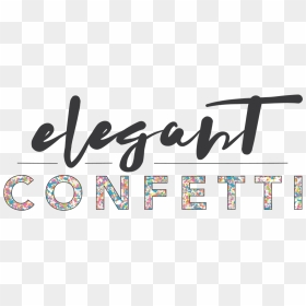 Calligraphy, HD Png Download - white confetti png