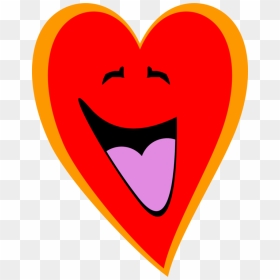 Emoticon,heart,love - Happiness In Heart Clipart, HD Png Download - hart png