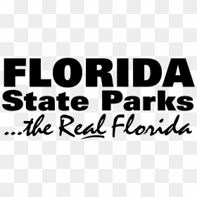 Florida State Parks Logo Png Transparent - Calligraphy, Png Download - florida state logo png