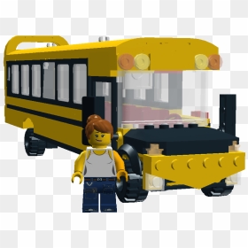 School Bus Bus Driver Window - Lego Bus Png, Transparent Png - driver png