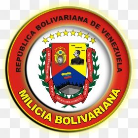 Seal Of The Venezuelan National Militia - Milicia Bolivariana, HD Png Download - venezuelan flag png