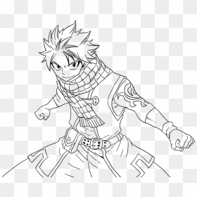 Aristotle Drawing Easy - Natsu Line Art, HD Png Download - vhv