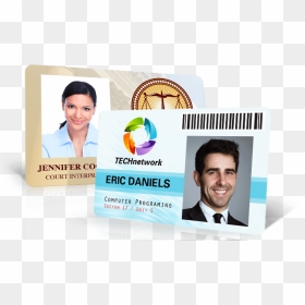 Designing Business Card On Computer, HD Png Download - id card png