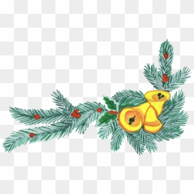 Christmas Corner Wreath Transparent - Christmas Corner Wreath Images Free, HD Png Download - christmas corner png