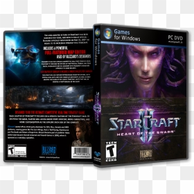 Heart Of The Swarm Box Cover - Starcraft 2 Wings Of Liberty, HD Png Download - starcraft png
