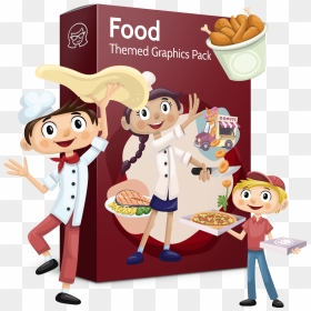 Food Vector Pack - Cartoon, HD Png Download - food vector png