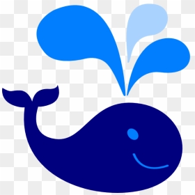 Sperm Vector Blue - Baby Shower Blue Whale, HD Png Download - sperm whale png