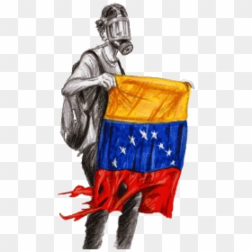 Venezuelan Crisis - Dibujos De Venezuela, HD Png Download - venezuelan flag png