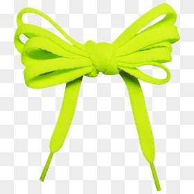 Fluorescent Green Shoe Laces - Fluorescent Laces Png, Transparent Png - black lace ribbon png