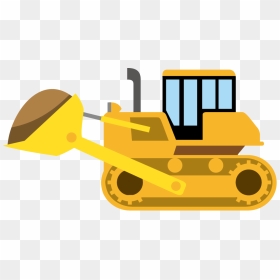 Cat Clipart Bulldozer - Bulldozer Construction Vehicles Clipart, HD Png Download - bulldozer png