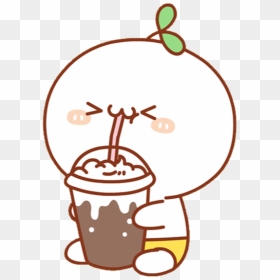 #kawaii #cute #chibi #drink #emotions #blushes #adorable - Cute Drink Coffee Png, Transparent Png - cute chibi png