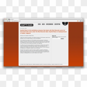 Web Page, HD Png Download - explicit lyrics png