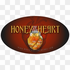 Small Oval Honeyheart Jar Sticker - Moisture Sensor, HD Png Download - small heart png