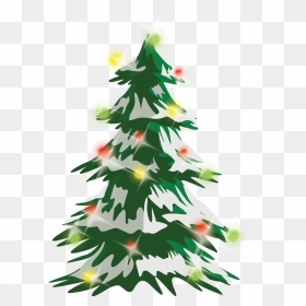Arbol De Navidad Vector - Christmas Tree Drawing Png, Transparent Png - snow vector png