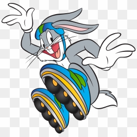 Bugs Bunny With Roller Skates Clip Art Png Image, Transparent Png - lola bunny png