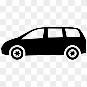 Minivan Clipart Black And White, HD Png Download - minivan png