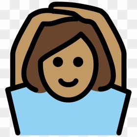 Woman Gesturing Ok Emoji Clipart - Gesture, HD Png Download - ok sign emoji png