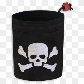 Poison Skull Symbol Embroidered Large Dice Bag - Skull, HD Png Download - poison symbol png