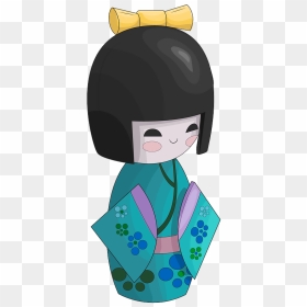 Kokeshi Doll Blue Clipart - Kokeshi Clipart Hd, HD Png Download - dolls png