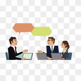 Clipart Business Meeting - Meeting Discussion Clip Art, HD Png Download - discussion png