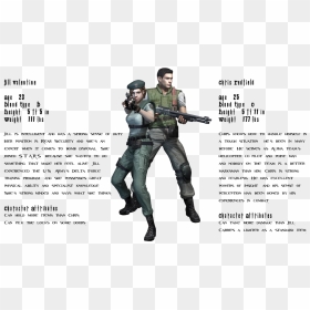 Chris Redfield Costume , Png Download - Resident Evil Jill Height, Transparent Png - chris redfield png