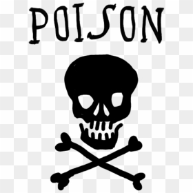 #poison #skull #warning #tattooart #logo - Poison, HD Png Download - poison symbol png