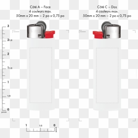 An Image Of Logolighter-ca - Bic Lighter Front And Back, HD Png Download - bic logo png