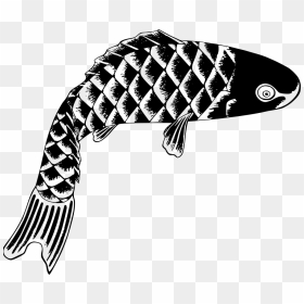 Japanese Black And White, HD Png Download - fish scales png