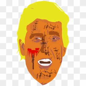Trump Zombie Head Clipart - Illustration, HD Png Download - zombie head png